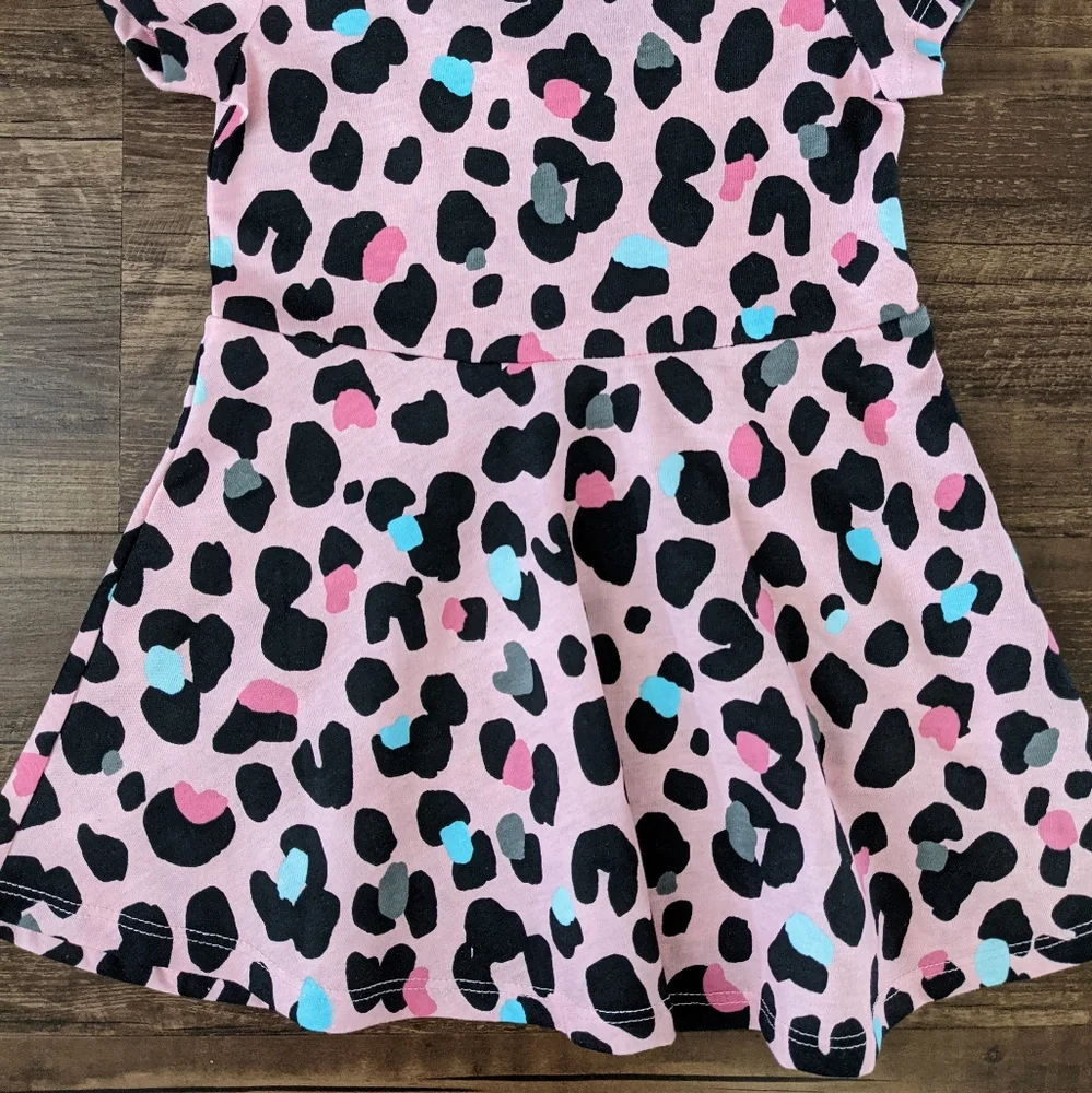 NWT Children's Place Pink Leopard Dress
